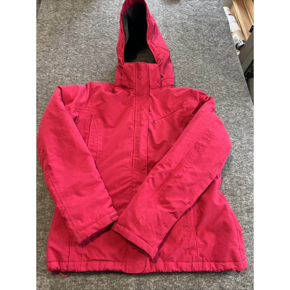 Lands End Womens Squall‎ Red Winter Coat Size S 6-8 Waterproof Windproof Zip